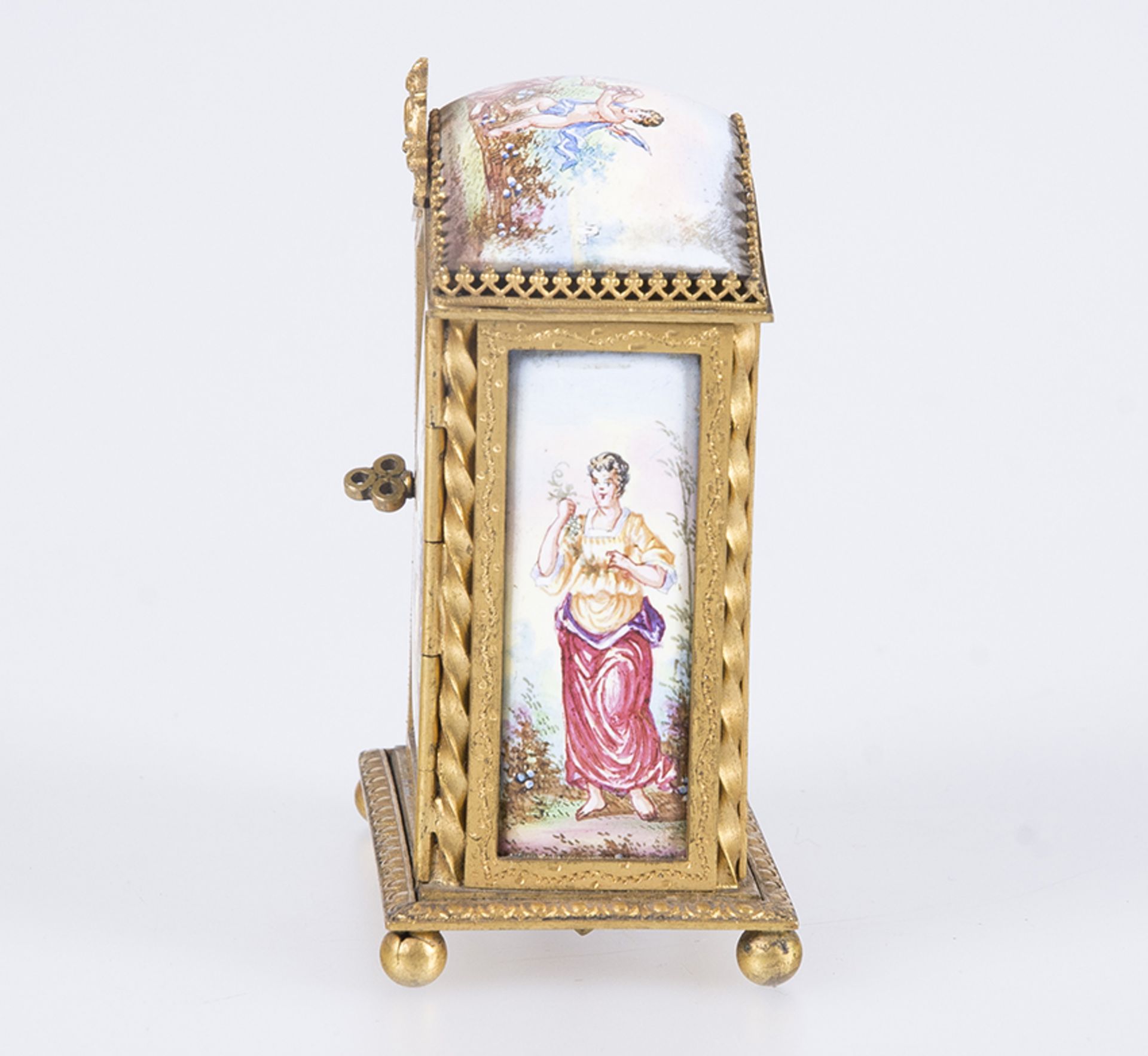 Gilded bronze and enamel miniature.&nbsp;Vienna. 19th century. - Image 5 of 6