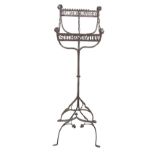 Wrought iron scissor lectern. Gothic. 15th century.