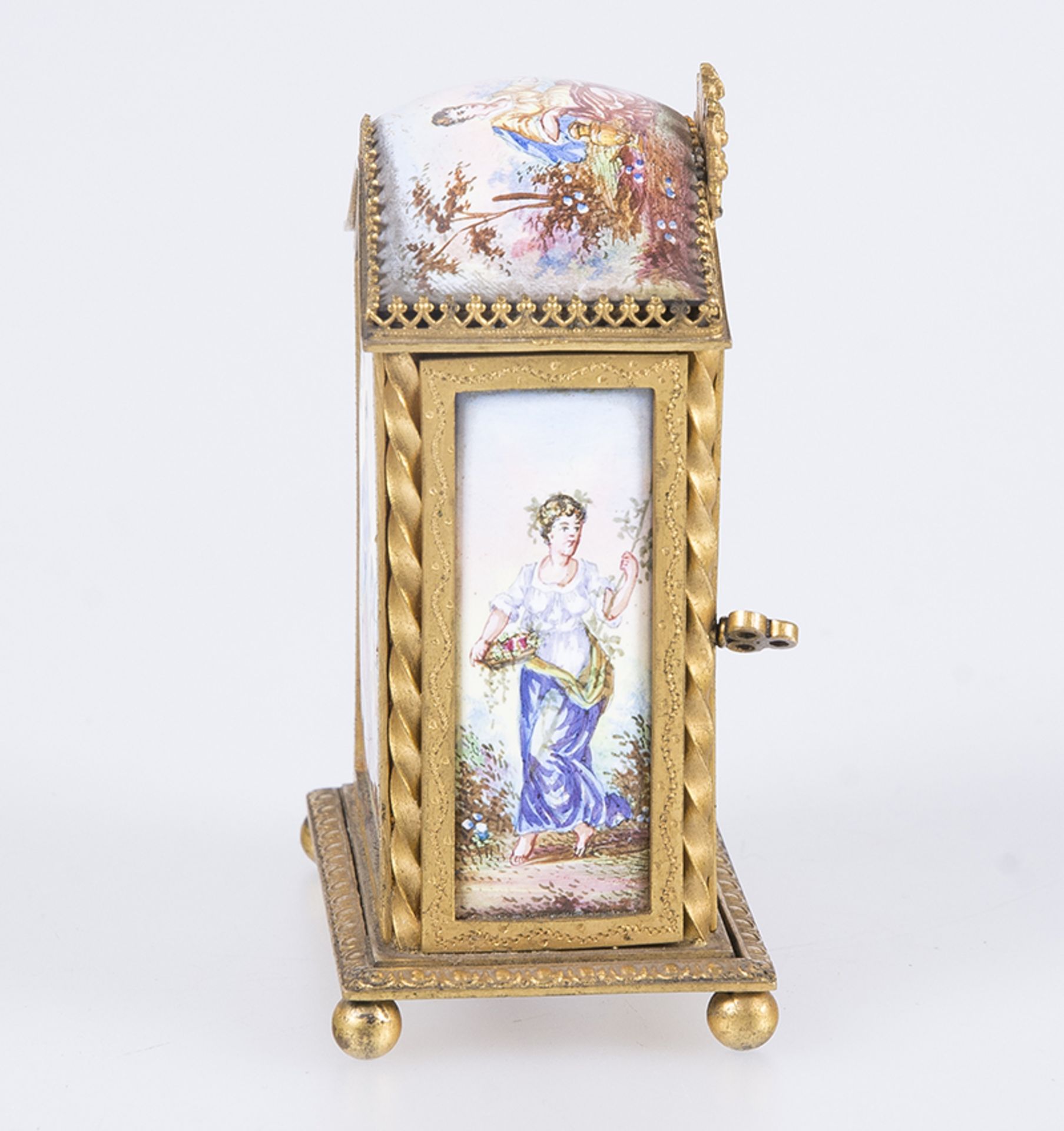 Gilded bronze and enamel miniature.&nbsp;Vienna. 19th century. - Image 4 of 6