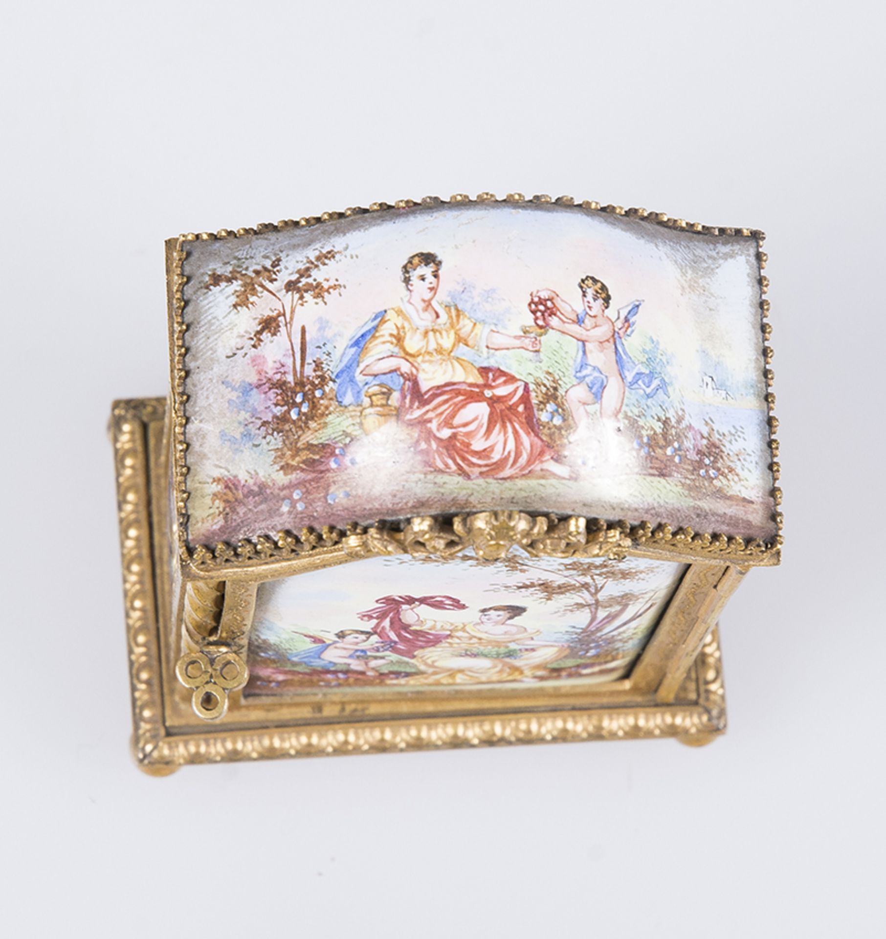 Gilded bronze and enamel miniature.&nbsp;Vienna. 19th century. - Image 6 of 6