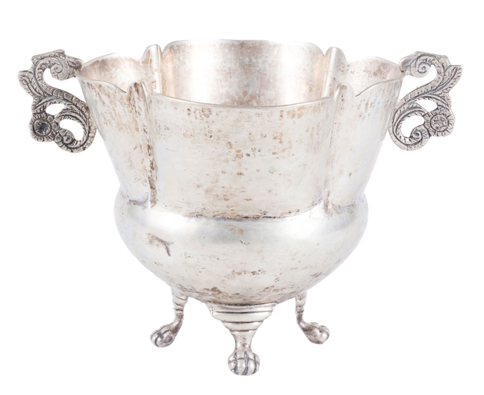 Silver pail.&nbsp;Possibly Peru or Argentina. Early 19th century.