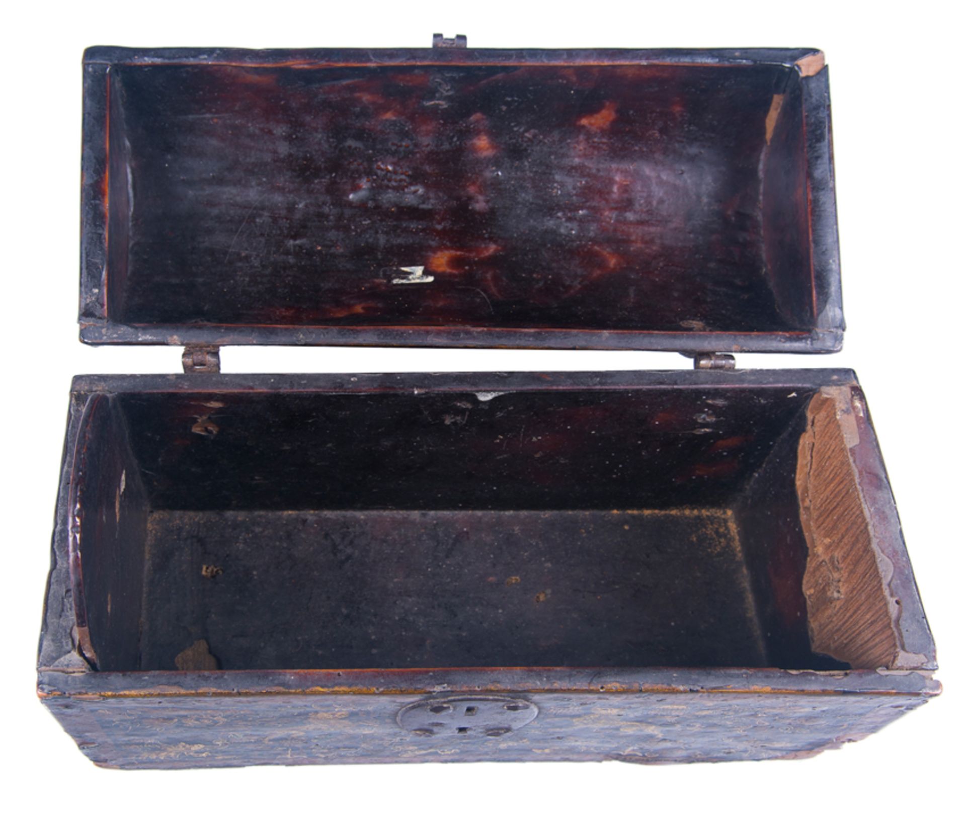 Chest made using the "pasto varnish" technique (mopa mopa plant varnish). Colombia. 17th-18th centur - Image 7 of 17