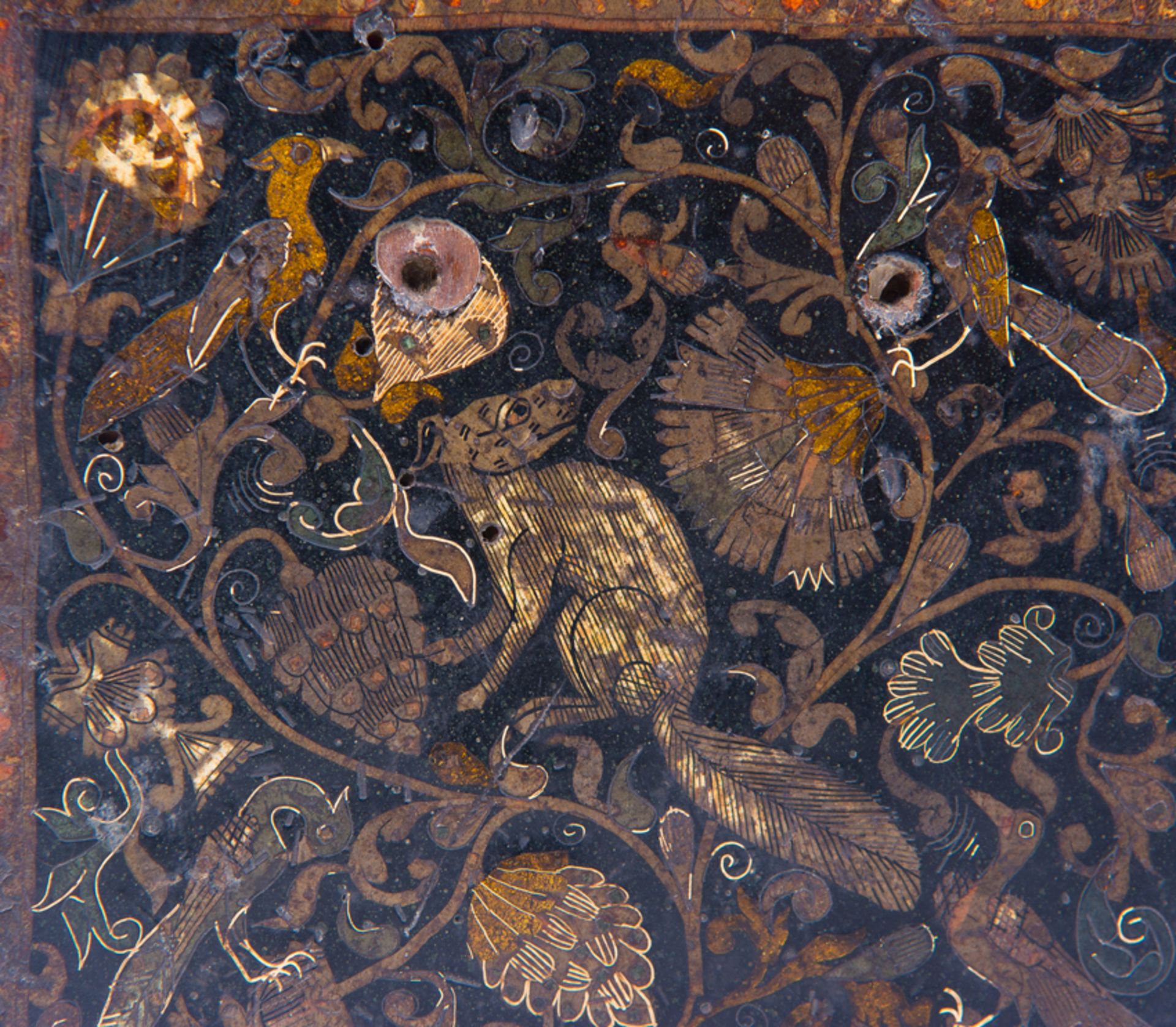 Chest made using the "pasto varnish" technique (mopa mopa plant varnish). Colombia. 17th-18th centur - Image 13 of 17