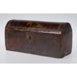 Box made of tortoiseshell covered wood. Colonial workshop. Peru. 17th - 18th century.