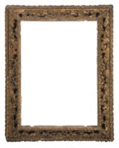 Imposing carved and gilded wooden frame. Colonial work. Peru. 18th century.&nbsp;