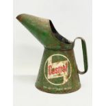 A large vintage Castrol oil can. 28x27cm