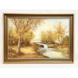 An oil painting signed Grant. Painting measures 89.5x59cm. Frame 105x74cm.