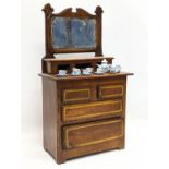 An early 20th century apprentice dressing chest. 19.5x10.5x34cm