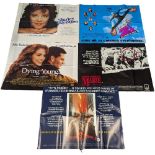 A collection of movie / film posters. Including Shirley Valentine, The Naked Gym 2 1/2, Dying Young,