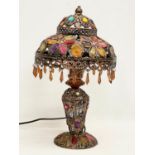 An ornate Middle Eastern style lamp. 41cm.