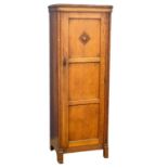 A vintage oak single door wardrobe. 64x47x179cm