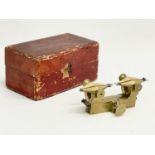 A vintage Compas 26 Lignes watchmakers depthing tool in case. 11cm
