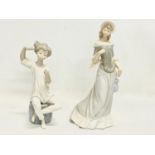 2 Lladro figurines. 28cm