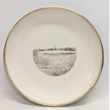 A Liverpool Rd Pottery Ltd plate. 25.5cm
