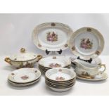 22 pieces of vintage Chodziez dinnerware, made in Poland.