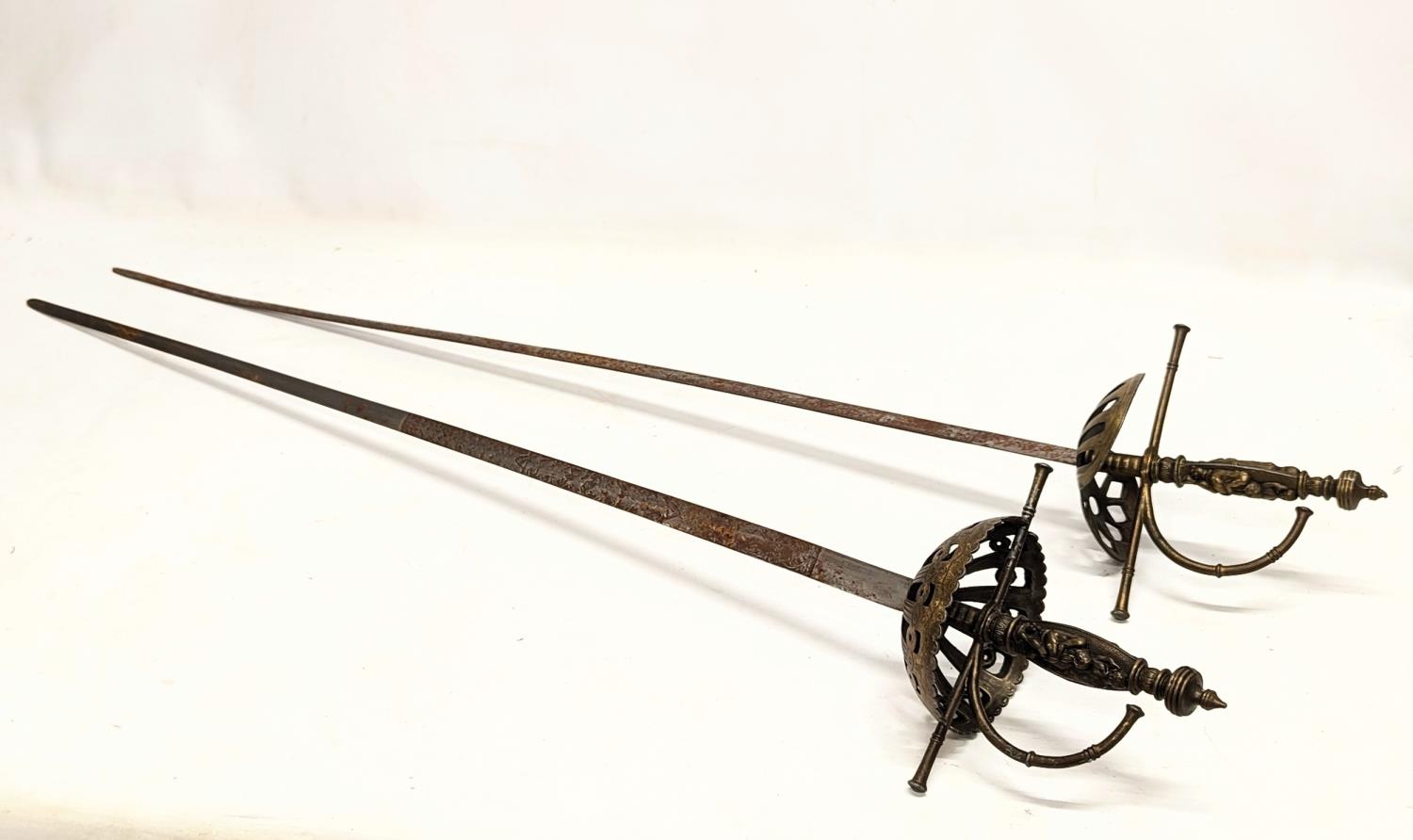 2 ornamental swords