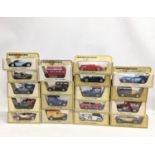 A quantity of Matchbox model toy cars.