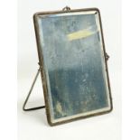 A late Victorian gents shaving mirror. 19.5x25cm.