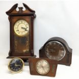 4 vintage clocks