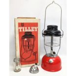A vintage Tilly oil lamp, in original box. 52.5cm