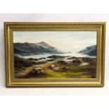 A oil painting signed Cooley. 72x47cm with frame, 60x34.5cm without frame.
