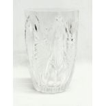 A large vintage Waterford Crystal vase. 14x20.5cm