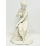 A vintage Parian Ware classical style figurine. 33cm.