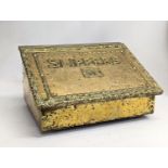 An early 20th century brass slipper box. 39.5x30x21.5cm