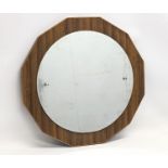 A Mid Century mirror. 50.5cm