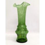 A tall 1960s Murano Art Glass vase. 34.5cm