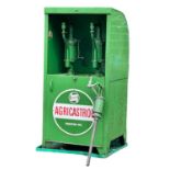 A large Agricastrol Tractor Oil dispenser 69x63x141cm.