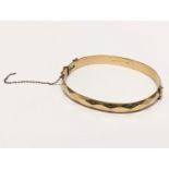 A 9ct gold plated bracelet