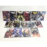 A collection of DC Universe Comics of Batman