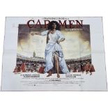 A vintage movie / film poster for Carmen, by George Bizet.