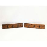 A pair of vintage hat and coat racks. 40cm