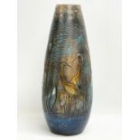 A large vintage glazed stoneware vase by Tilgman Keramik. Ireland. 41cm