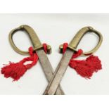 A pair of vintage swords. 88cm