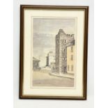 A street scene print by R.G. Mulree. 40x55cm