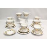 A 22 piece Colclough 'Hedgerow' tea set.