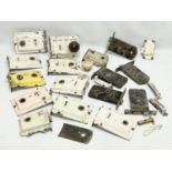 A quantity of late 19th/early 20th century doors locks etc.