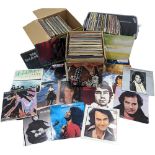 A collection of vintage vinyl records and LPs, including Neil Diamond, Celine Dion, John Denver, etc