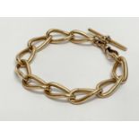 A 9ct gold bracelet. 40.39 grams.