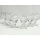 A set of 6 Tyrone Crystal glasses. 12.5cm.