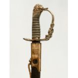 A rare 18th century officers sword by Brady’s of Dublin. 82cm