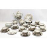 A 40 pieces Japanese pottery tea set.