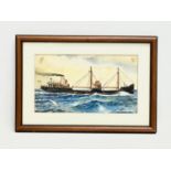 A watercolour by Henry Robertson. Painting measures 27x16cm. Frame 37.5x25.5cm