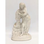 A vintage Parian Ware Figure of Greek Goddess Demeter. 24cm