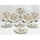 A collection of 19th century pottery dinnerware.