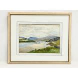 A watercolour by Henry Echlin Neill. Gwebarra Bridge, Co Donegal. Painting measures 35x24cm. Frame