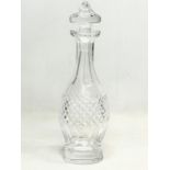 A large Waterford Crystal ‘Colleen’ pattern decanter. 33.5cm.